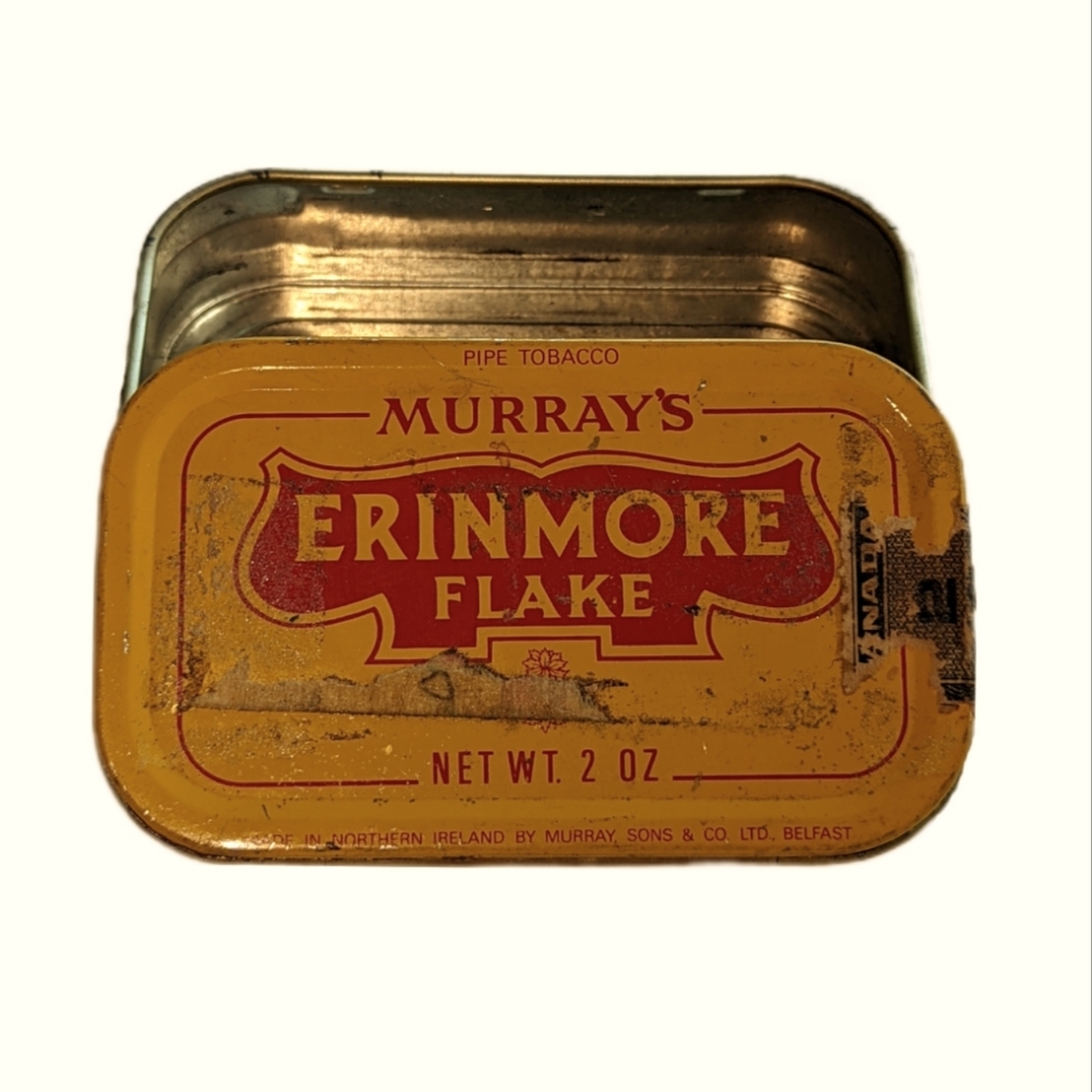 Vintage Murray's Erinmore Flake Tobacco Tin made in Belfast Northern Ireland